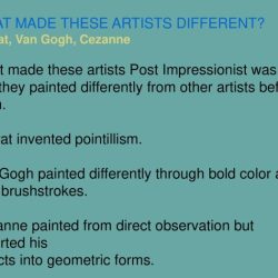 Match each post-impressionist with a feature of his style